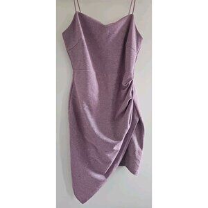 Windsor Y2K Pink Fairygoth Grunge Bodycon Asymmetrical Hem Mini Dress Sz L